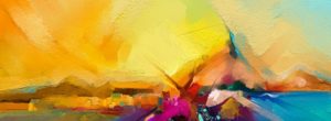 abstract oil painting | visualized EOS Scorecard data