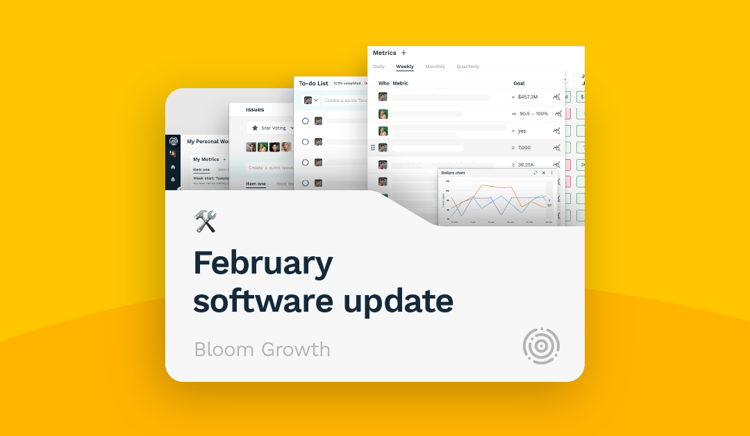 February software update: Sweet improvements